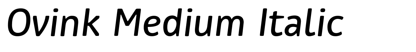 Ovink Medium Italic